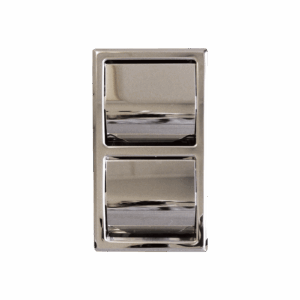 Classique Recessed Double Toilet Roll Holder